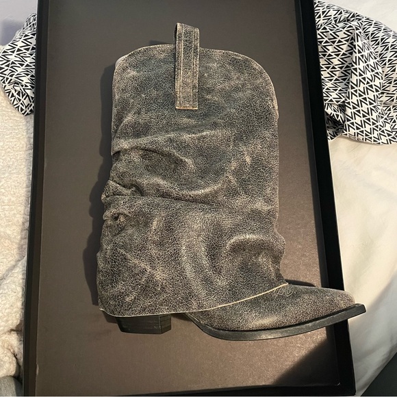 R13 cracked-effect leather boots - Picture 2 of 13